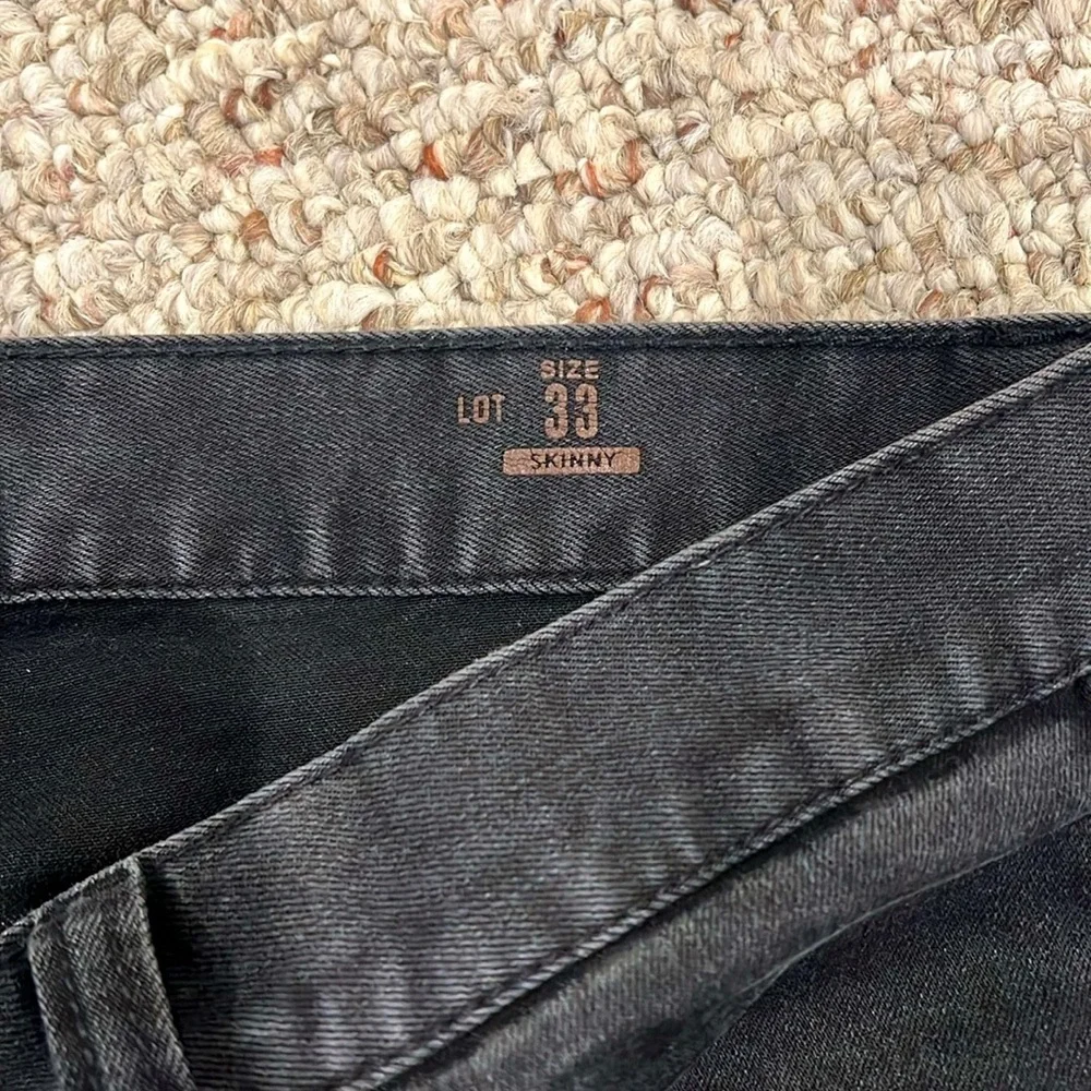 GUCCI Black Skinny Jeans Embroidered Panther- Men’s 33x31_6